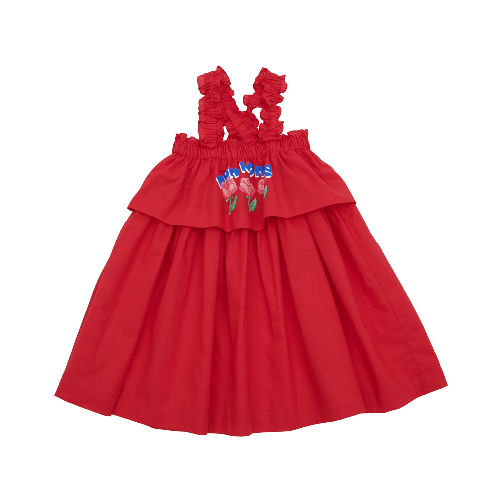 [바로배송] Red rose dress